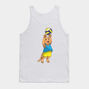 Cat as Volleyball player with Volleyball Tank Top